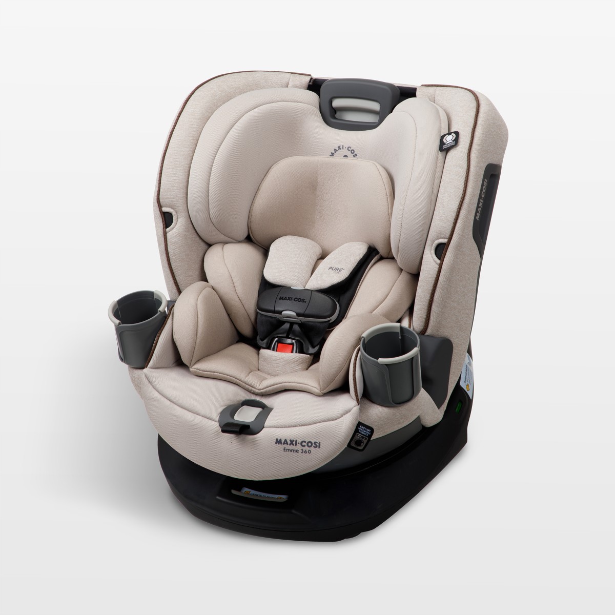 Maxi-Cosi Emme 360 rotating convertible car seat in Desert Wonder beige