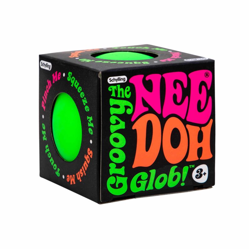 Classic NeeDoh Groovy Glob in green packaging