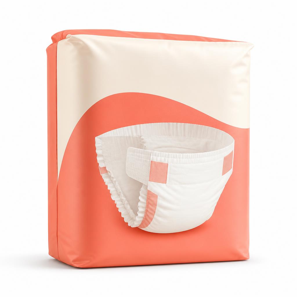 Diapers, generic packaging